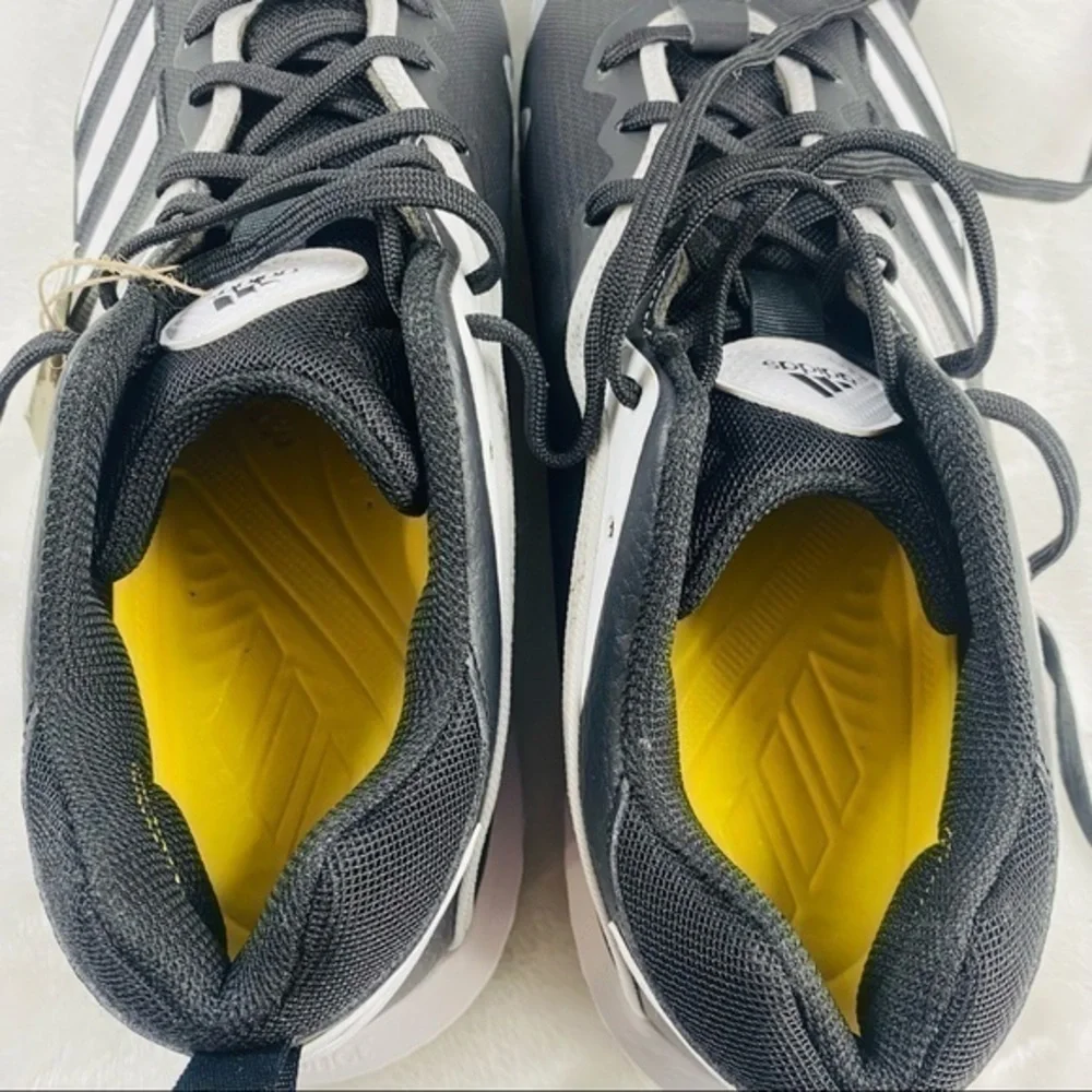 NEW Adidas Icon 6 Bounce TPU Baseball Cleats Men's Size 13.5 Black/White